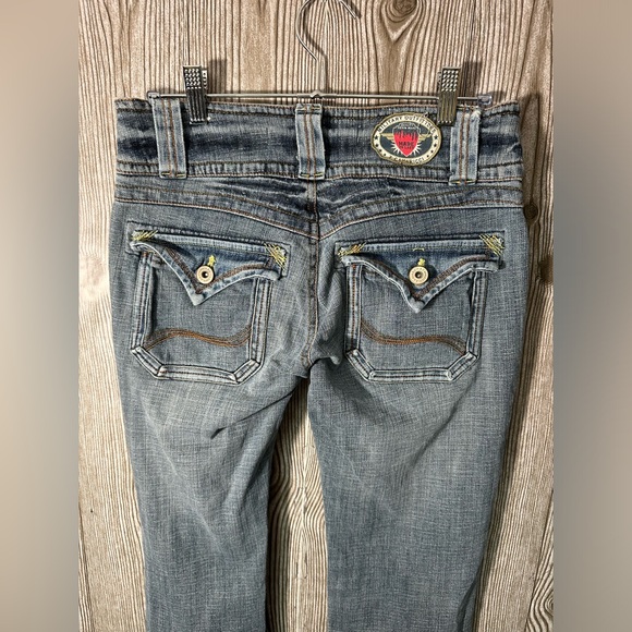 Vintage 2000’s Low Rise Z. Cavaricci Flare Jeans Sz 7 - Picture 4 of 6